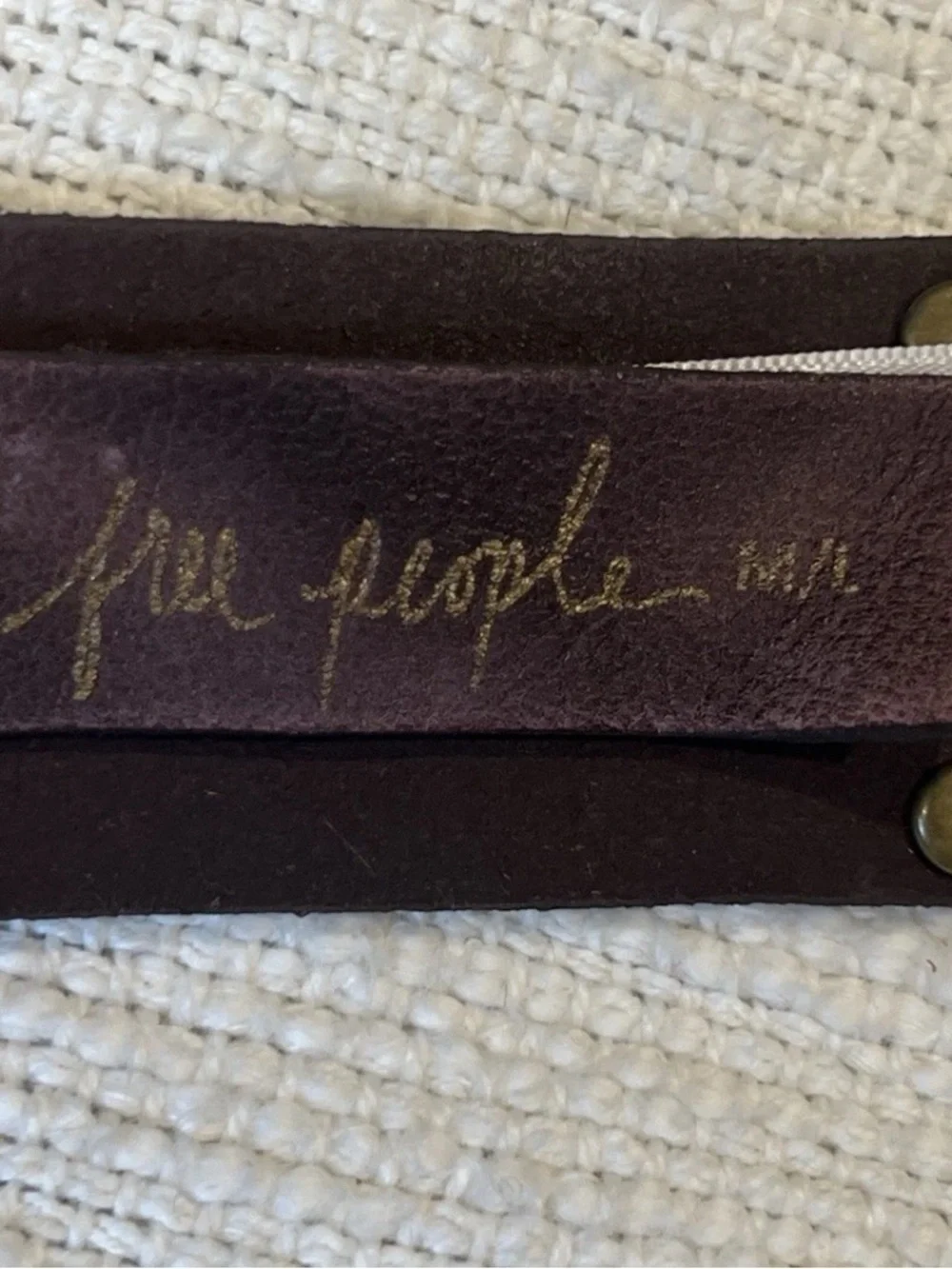 Free People Vertigo Studded Brown Belt nwt M/L